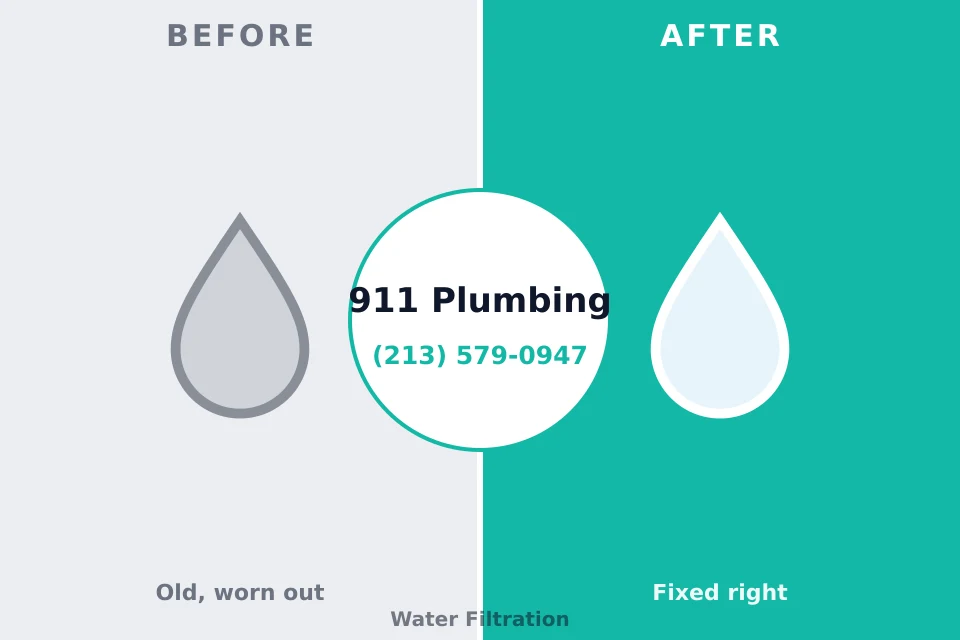 Before and after: plumbing company Cherryvale, KS